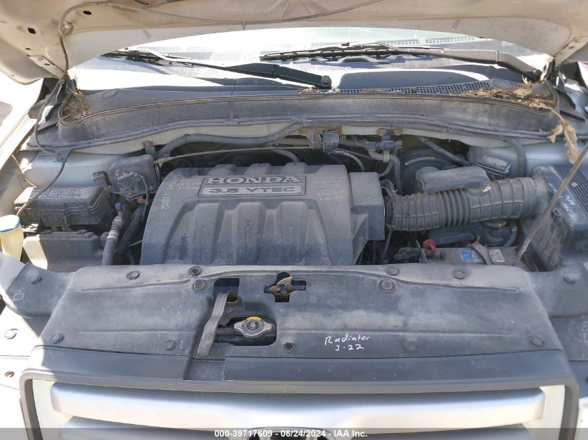 2006 Honda Pilot Ex VIN: 2HKYF18476H556459 Lot: 39717609