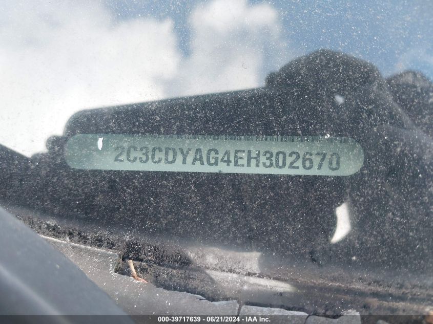 2014 Dodge Challenger Sxt VIN: 2C3CDYAG4EH302670 Lot: 39717639