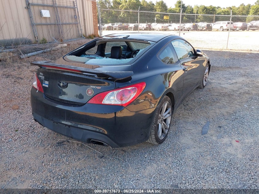 2010 Hyundai Genesis 3.8 Track VIN: KMHHU6KH1AU016310 Lot: 39717673