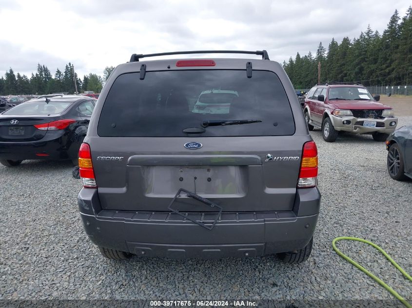 2006 Ford Escape Hybrid VIN: 1FMCU95H56KC63954 Lot: 39717675