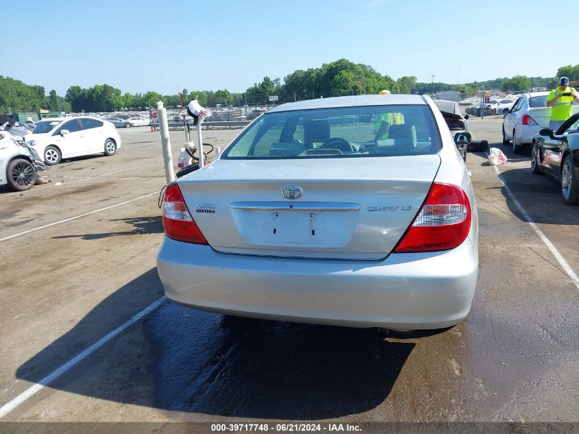 2003 Toyota Camry Le VIN: 4T1BE32KX3U769141 Lot: 39717748