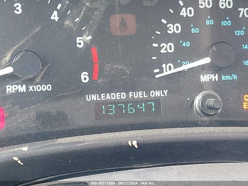 1999 Jeep Wrangler Se VIN: 1J4FY29P0XP483287 Lot: 39717859