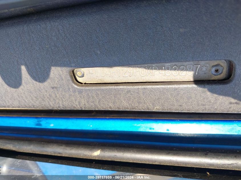 1999 Jeep Wrangler Se VIN: 1J4FY29P0XP483287 Lot: 39717859