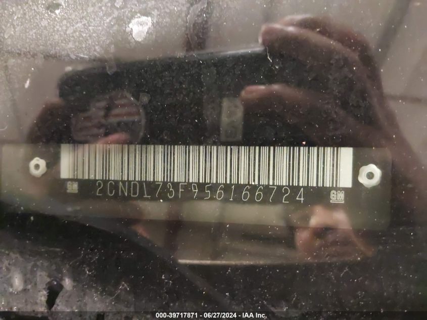 2005 Chevrolet Equinox Lt VIN: 2CNDL73F956166724 Lot: 39717871