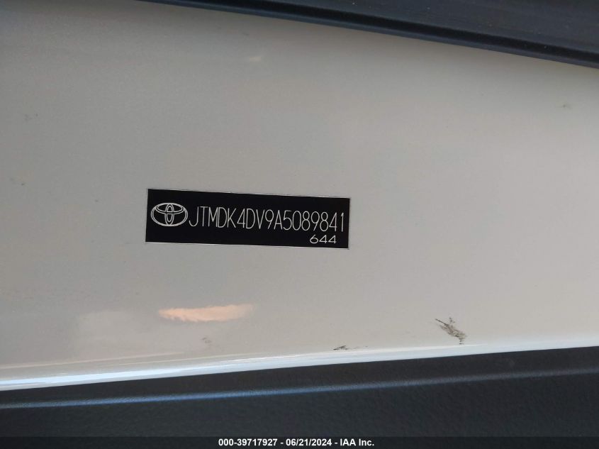 2010 Toyota Rav4 Limited V6 VIN: JTMDK4DV9A5089841 Lot: 39717927