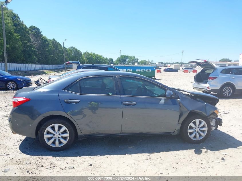 2015 Toyota Corolla Le VIN: 2T1BURHE2FC454248 Lot: 39717998