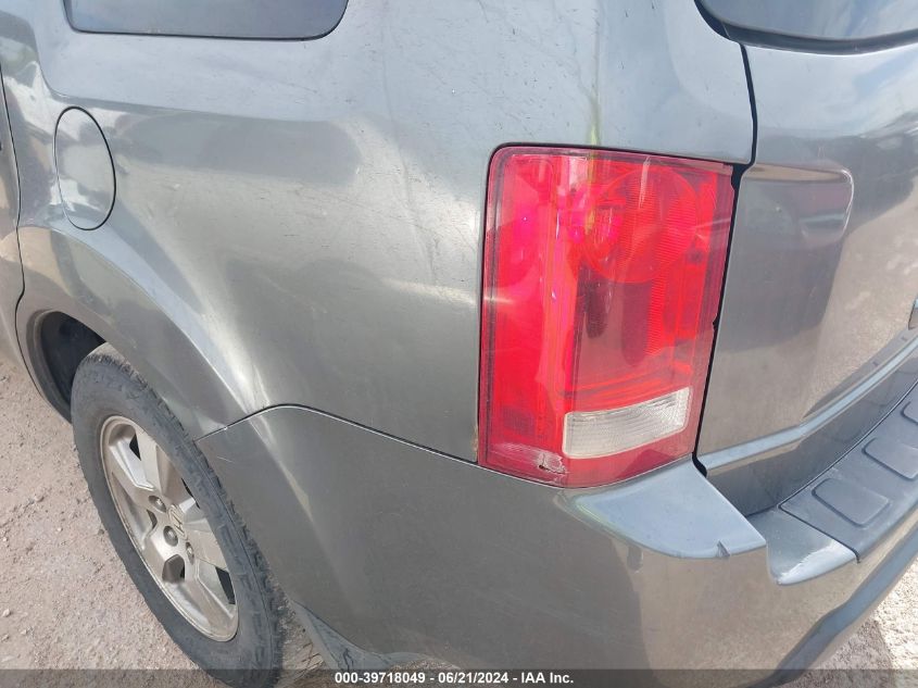 2009 Honda Pilot Ex-L VIN: 5FNYF48509B008364 Lot: 39718049