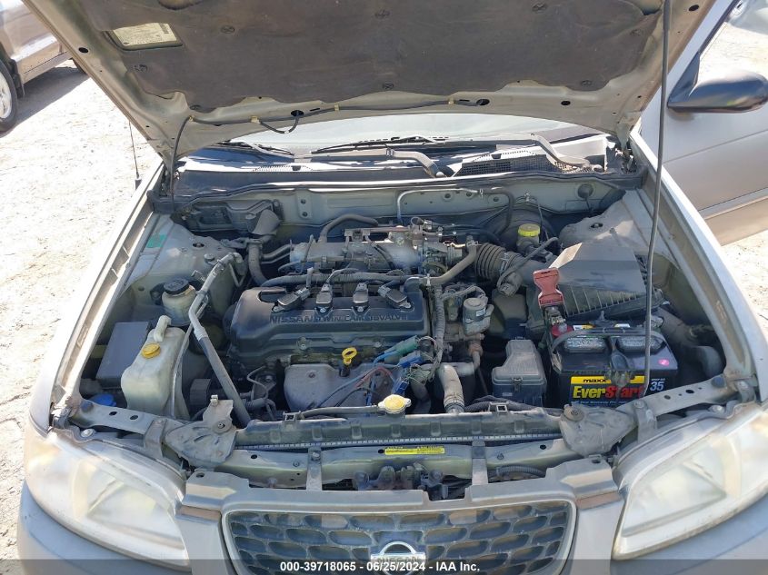 2002 Nissan Sentra Xe/Gxe VIN: 3N1CB51D72L616843 Lot: 39718065