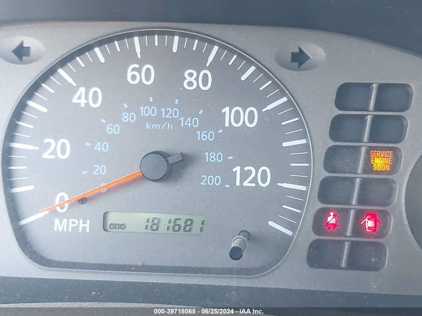 2002 Nissan Sentra Xe/Gxe VIN: 3N1CB51D72L616843 Lot: 39718065