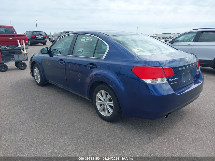 2010 Subaru Legacy 2.5I Premium VIN: 4S3BMBC66A3245409 Lot: 39718150