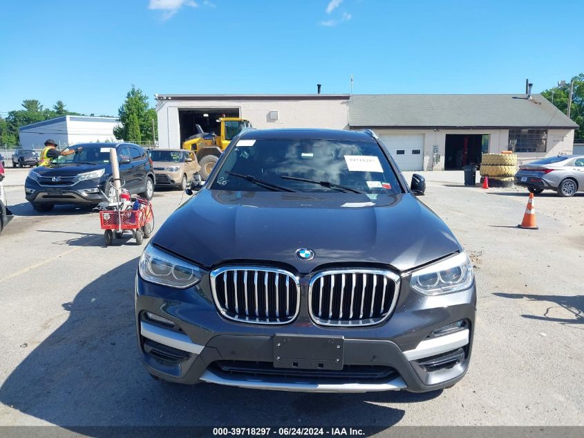 2021 BMW X3 Sdrive30I VIN: 5UXTY3C09M9H76312 Lot: 39718297