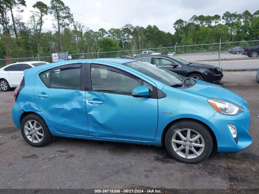 2015 Toyota Prius C Two VIN: JTDKDTB3XF1096745 Lot: 39718308