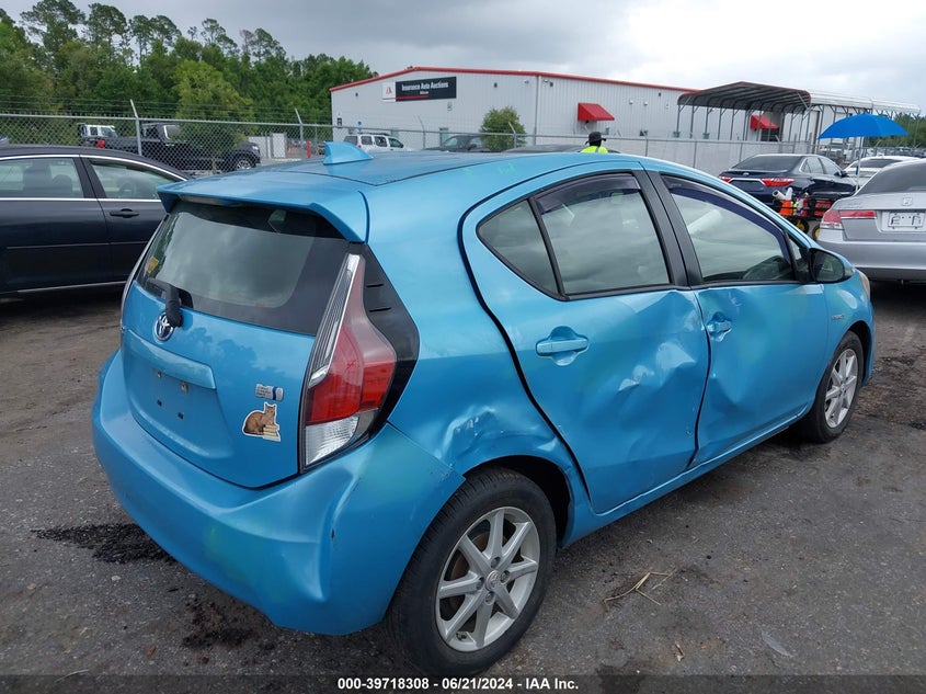 2015 Toyota Prius C Two VIN: JTDKDTB3XF1096745 Lot: 39718308