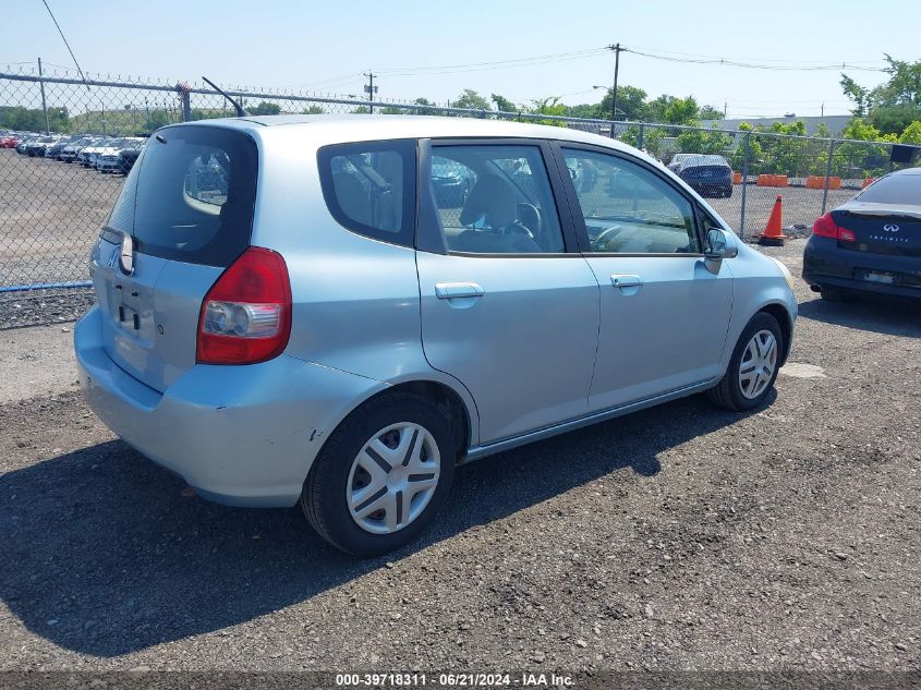 JHMGD38487S064294 | 2007 HONDA FIT