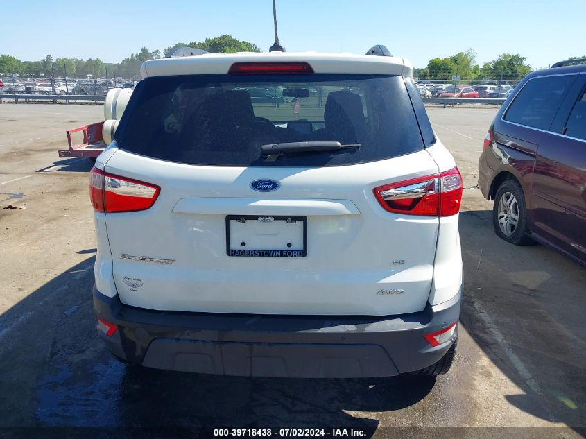 2020 Ford Ecosport Se VIN: MAJ6S3GL0LC348587 Lot: 39718438