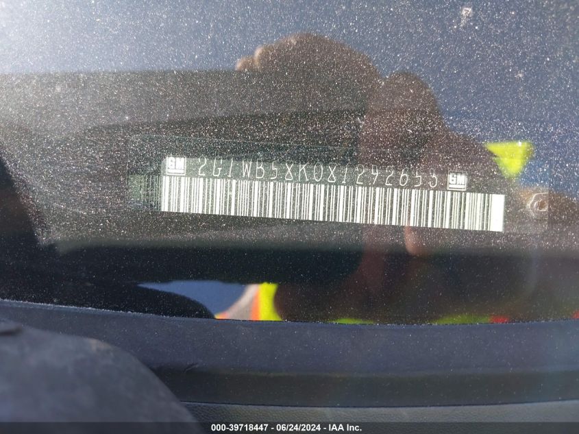 2008 Chevrolet Impala Ls VIN: 2G1WB58K081292653 Lot: 39718447