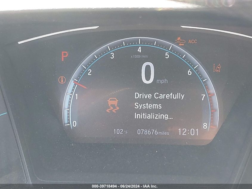 2019 Honda Civic Lx VIN: 2HGFC2F62KH547876 Lot: 39718494