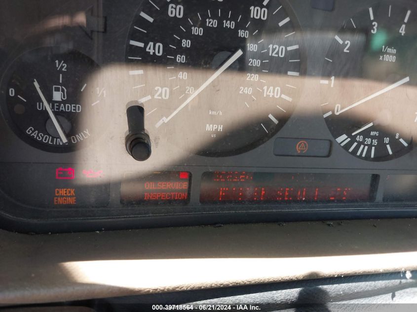 1997 BMW 740Il VIN: WBAGJ8329VDL41403 Lot: 39718564