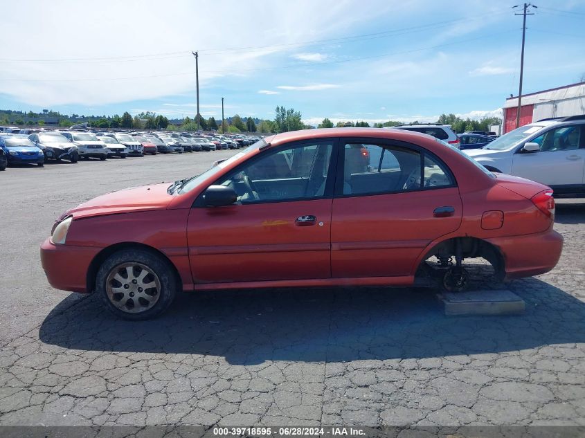 2003 Kia Rio VIN: KNADC125X36231218 Lot: 39718595