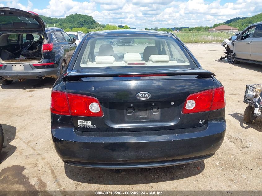 2007 Kia Optima Lx VIN: KNAGE123875130079 Lot: 39718596