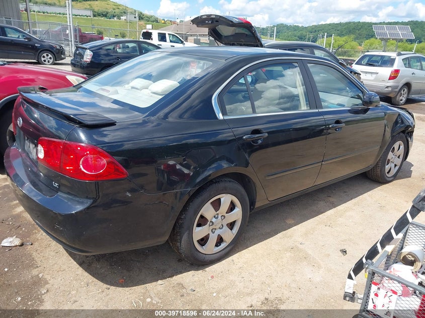 2007 Kia Optima Lx VIN: KNAGE123875130079 Lot: 39718596