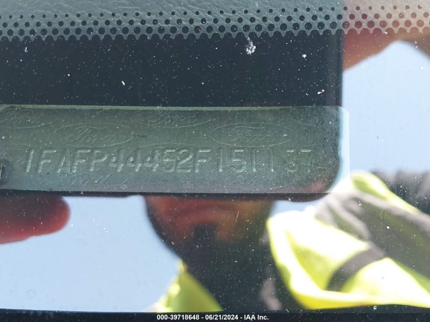 2002 Ford Mustang VIN: 1FAFP44452F151187 Lot: 39718648