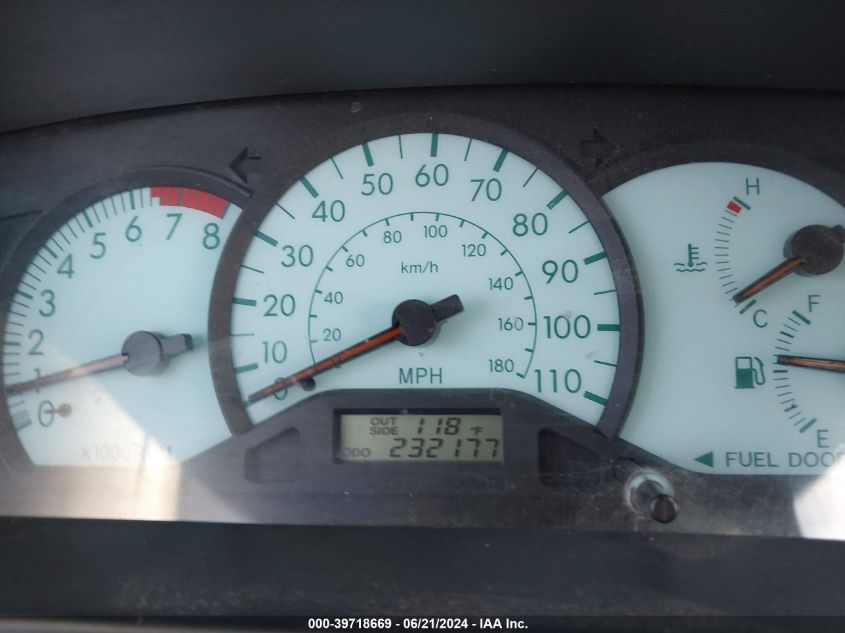 2003 Toyota Corolla Le VIN: JTDBR32EX32002940 Lot: 39718669