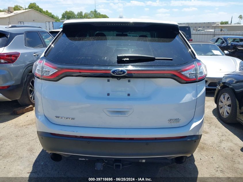 2018 Ford Edge Sel VIN: 2FMPK3J98JBB59447 Lot: 39718695