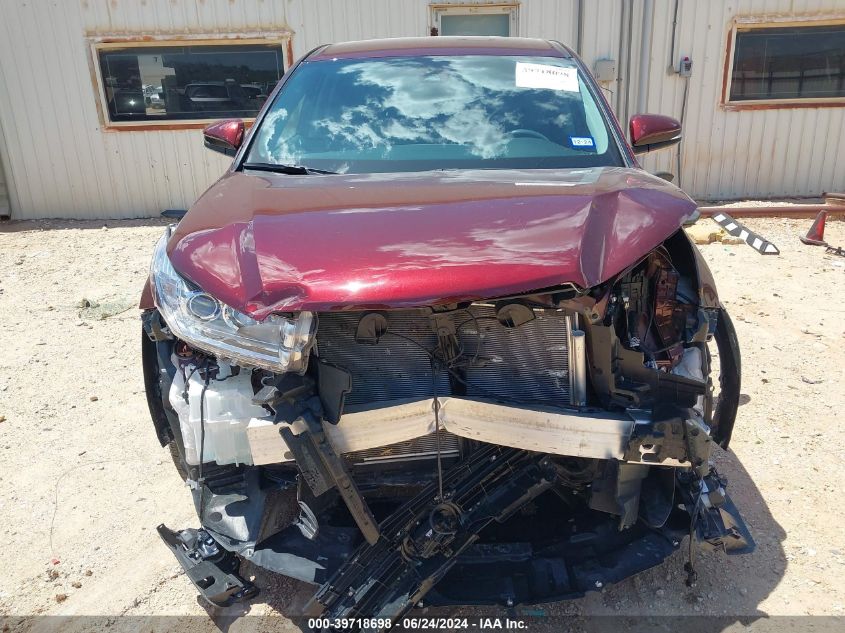 2019 Toyota Highlander Le Plus VIN: 5TDZZRFH7KS299341 Lot: 39718698