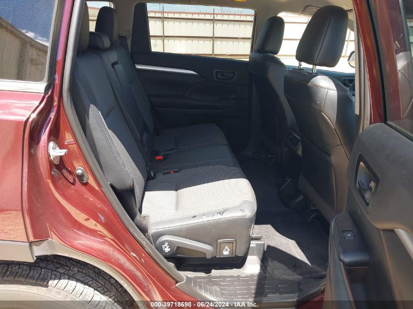 2019 Toyota Highlander Le Plus VIN: 5TDZZRFH7KS299341 Lot: 39718698