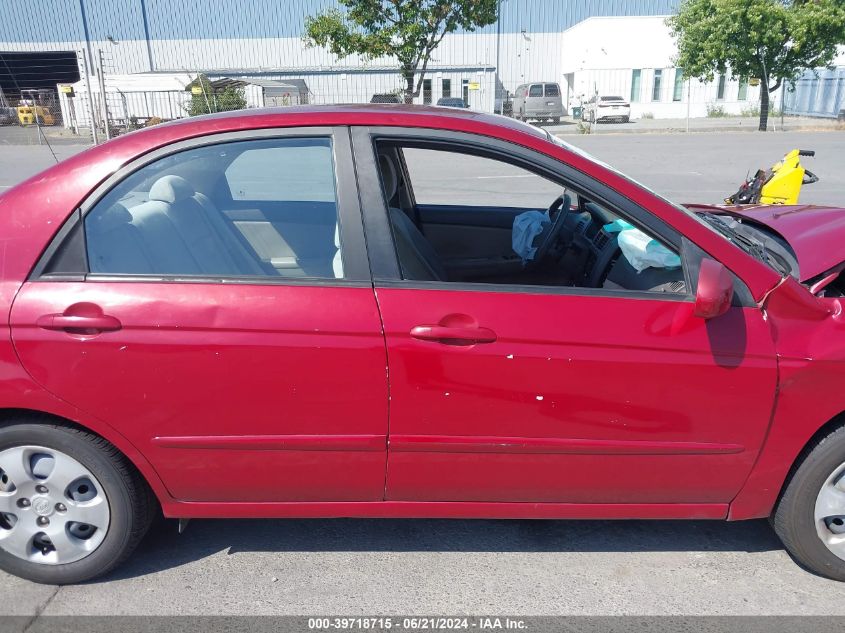 2009 Kia Spectra Ex VIN: KNAFE222195619807 Lot: 39718715