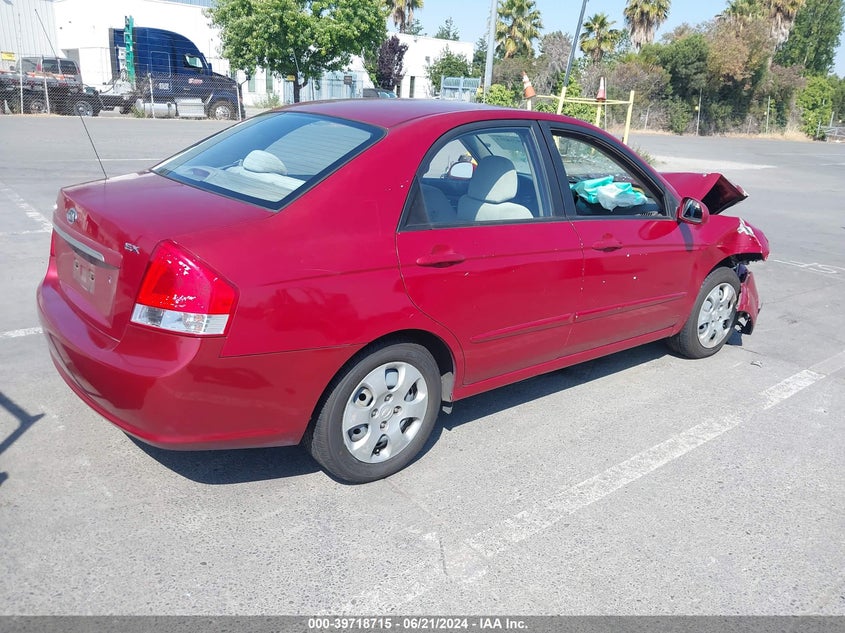 2009 Kia Spectra Ex VIN: KNAFE222195619807 Lot: 39718715