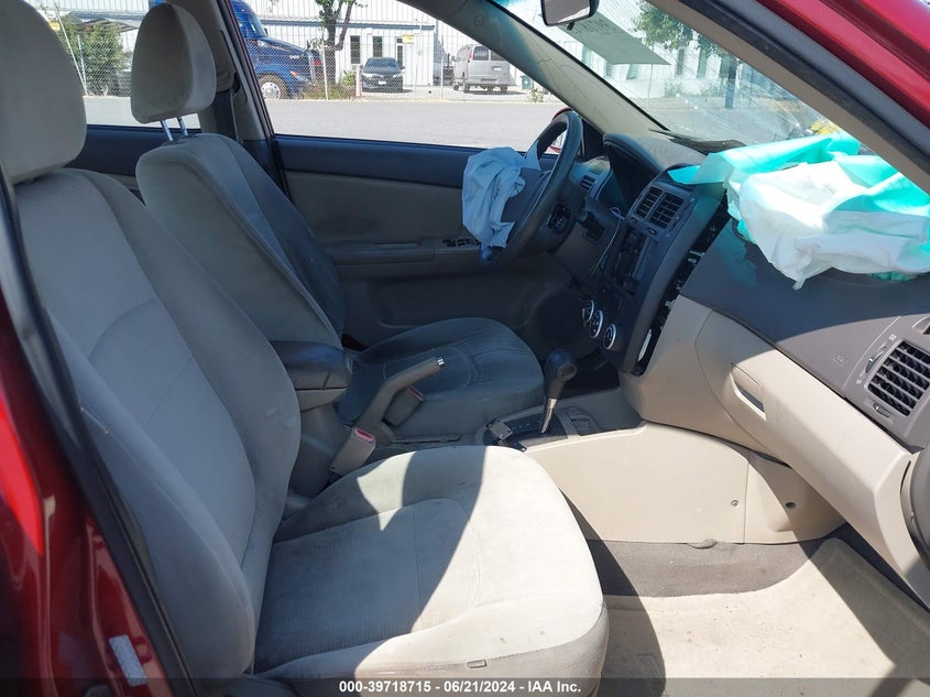 2009 Kia Spectra Ex VIN: KNAFE222195619807 Lot: 39718715