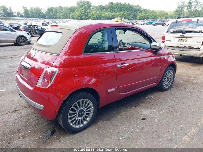 2012 Fiat 500C Lounge VIN: 3C3CFFER0CT130412 Lot: 39718861