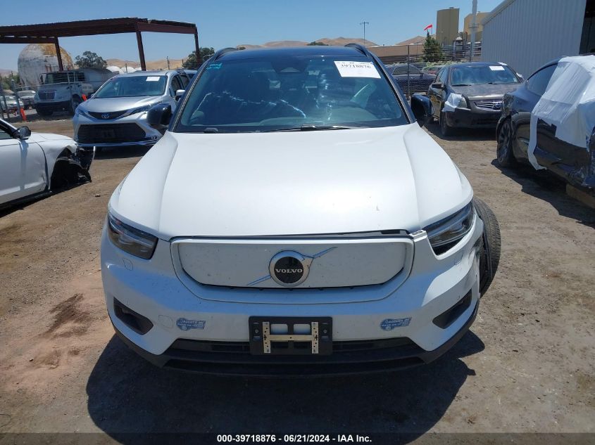 2021 Volvo Xc40 Recharge Pure Electric P8 VIN: YV4ED3UR3M2529339 Lot: 39718876