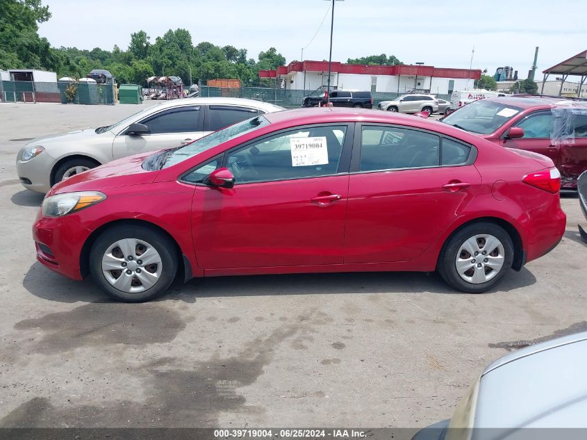 2016 Kia Forte Lx VIN: KNAFX4A6XG5527067 Lot: 39719004