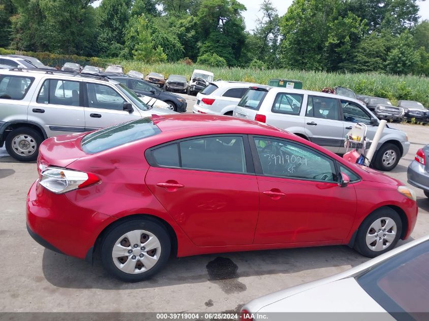 2016 Kia Forte Lx VIN: KNAFX4A6XG5527067 Lot: 39719004