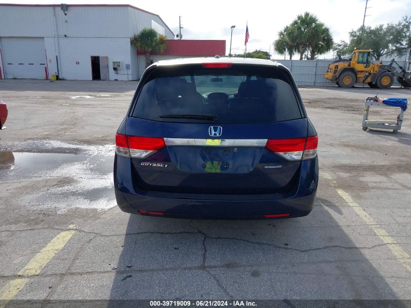 2016 Honda Odyssey Se VIN: 5FNRL5H32GB168776 Lot: 39719009