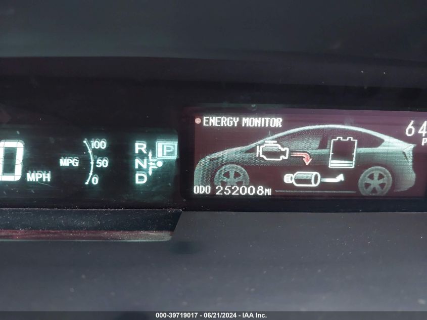 2012 Toyota Prius Four VIN: JTDKN3DU7C1601476 Lot: 39719017