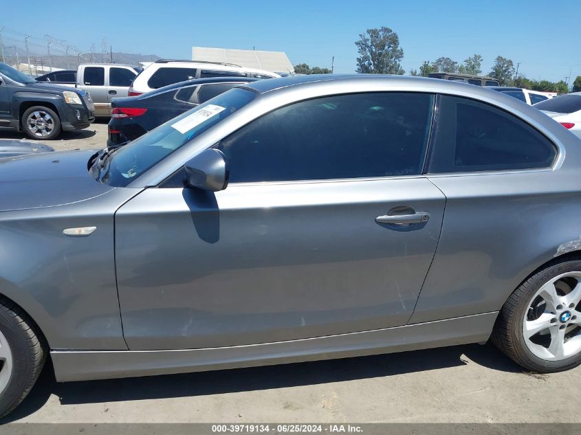 2011 BMW 128I VIN: WBAUP9C59BVL90477 Lot: 39719134