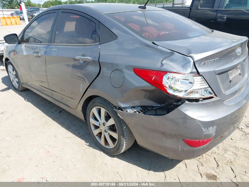 2013 Hyundai Accent Gls VIN: KMHCU4AE7DU490594 Lot: 39719156