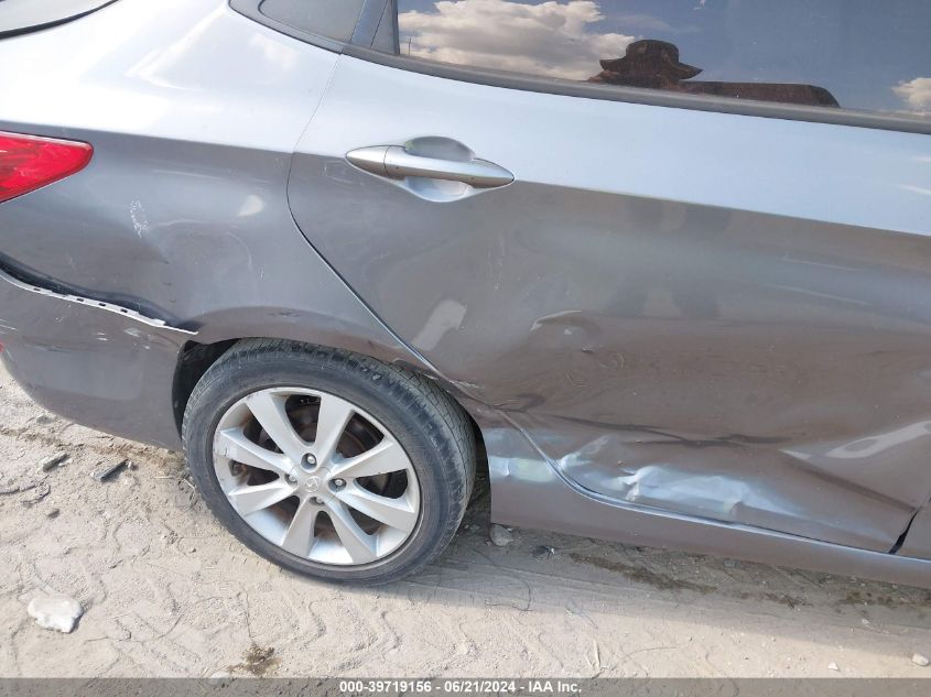 2013 Hyundai Accent Gls VIN: KMHCU4AE7DU490594 Lot: 39719156