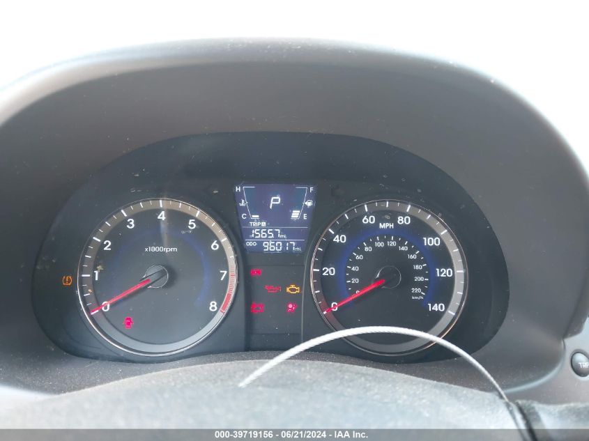 2013 Hyundai Accent Gls VIN: KMHCU4AE7DU490594 Lot: 39719156