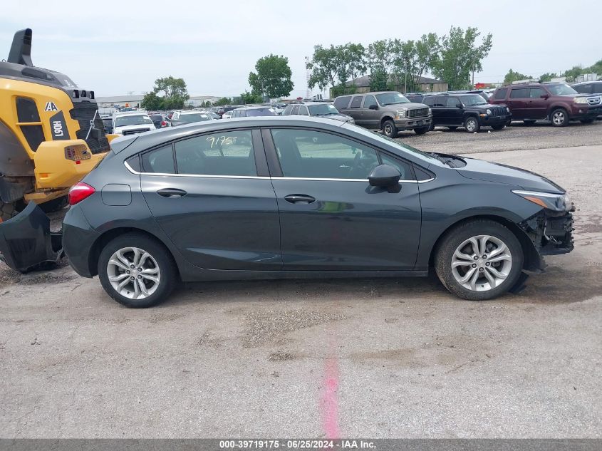 2019 Chevrolet Cruze Lt VIN: 3G1BE6SM8KS552962 Lot: 39719175