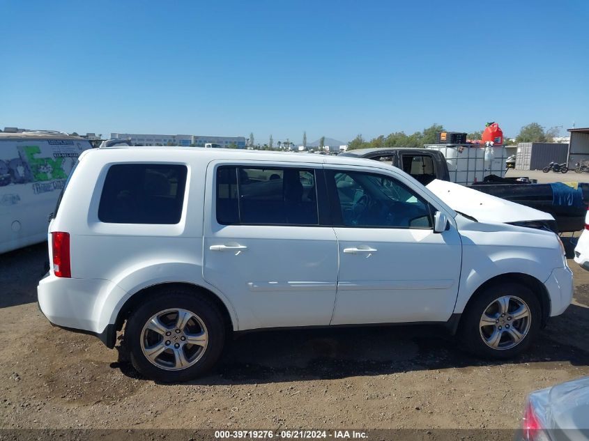2012 Honda Pilot Ex-L VIN: 5FNYF4H51CB055703 Lot: 39719276