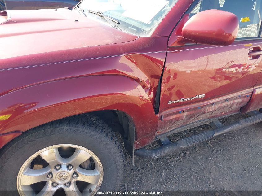 2006 Toyota 4Runner Sr5 Sport V6 VIN: JTEBU14R168074013 Lot: 39719332