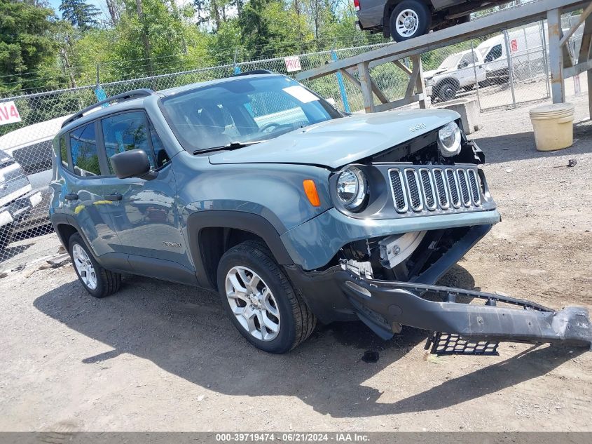 2018 Jeep Renegade Sport 4X4 VIN: ZACCJBAB7JPJ22028 Lot: 39719474