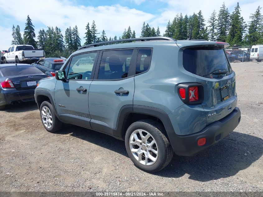 2018 Jeep Renegade Sport 4X4 VIN: ZACCJBAB7JPJ22028 Lot: 39719474