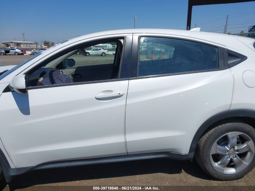 2018 Honda Hr-V Lx VIN: 3CZRU5H35JM711225 Lot: 39719540