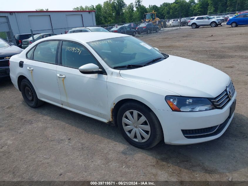 1VWAP7A34CC063748 2012 Volkswagen Passat S